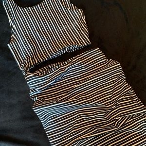 Black and White Stripped Dress